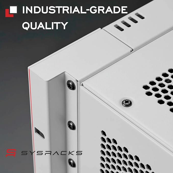9U Wall Mount Server Rack Cabinet – 19" Network Rack Enclosure, PDU & Shelf - Image 8