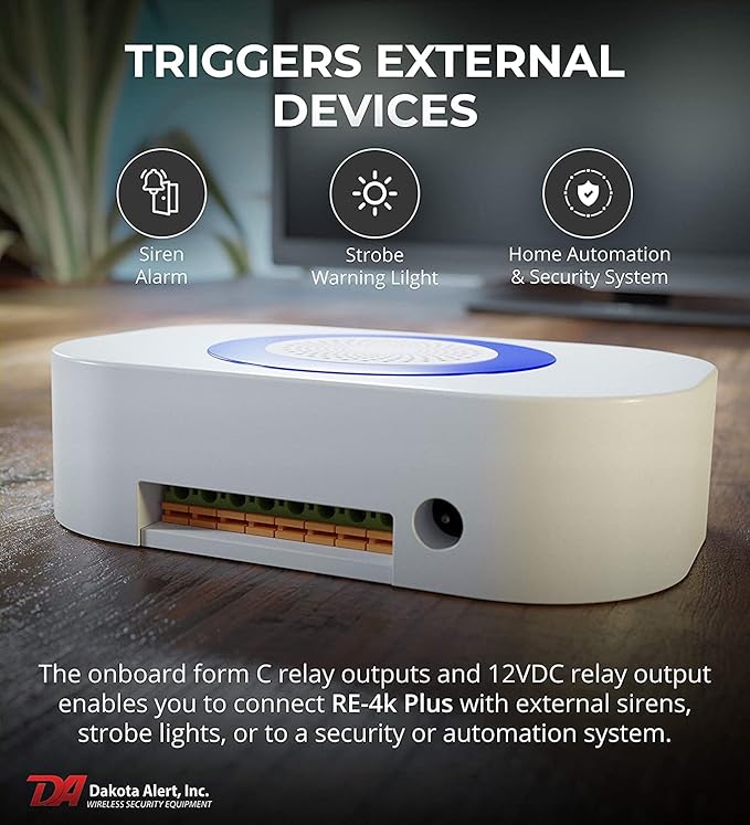 Dakota Alert Driveway Alarm Sensor - DCPA-4k Plus Driveway Alarms Wireless Outside Weatherproof Alert System, 1-Mile-Long Range Sensors, Receiver & Vehicle Detecting Probe Transmitter & 50' Wire
