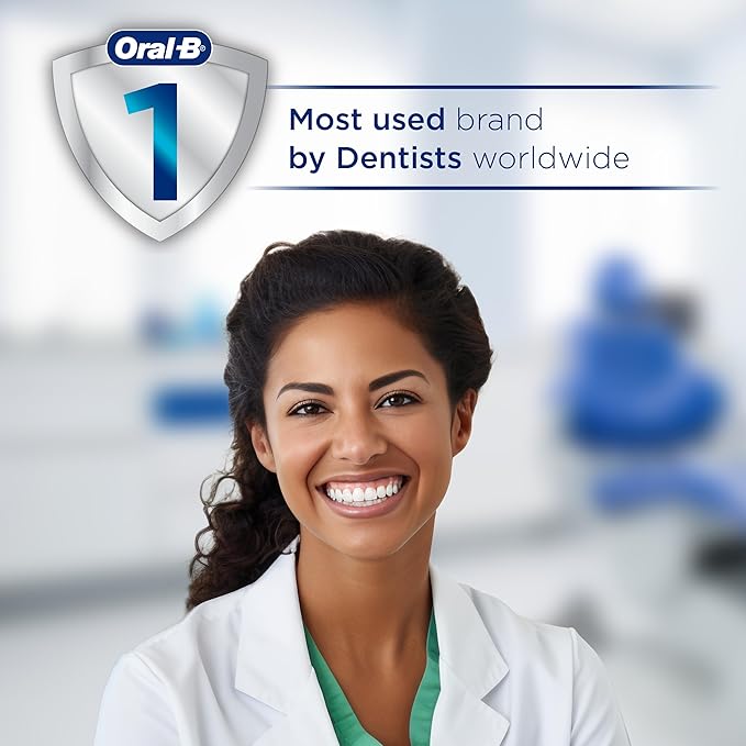 Oral-B iO Simple Clean Rechargeable Electric Powered Toothbrush, Pure White with 1 Gentle Care Brush Head and 1 White Travel Case - Automatic Pressure Sensor to Protect Gums - 3 Modes -2 Min Timer