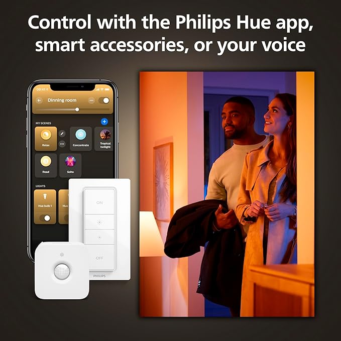 Philips Hue Datura Smart Ceiling Panel (Rectangular 11.81in x 47.24in) White & Color Light, Bluetooth Compatible,Voice Control with Alexa, Apple Home & Google Assistant