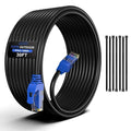 30FT Cat6 Outdoor Ethernet Cable, Heavy Duty Direct Burial, 24AWG CCA Patch Cord by ECJTU-US