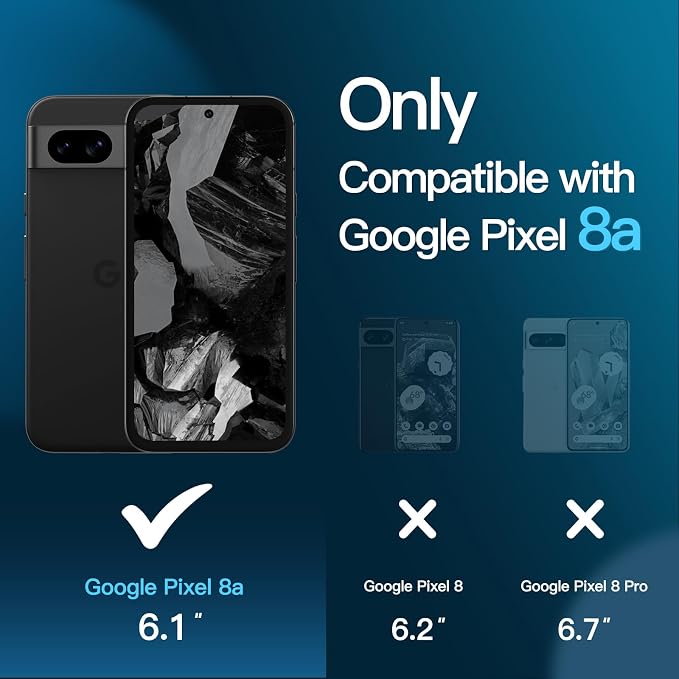 JETech Screen Protector for Google Pixel 8a 6.1-Inch - Image 2