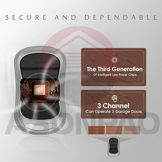 3 for Genie Garage Door Opener Remote G3T-A G3T-R G3T-BX Intellicode【10-Years-Warranty】