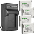 Kastar 4-Pack Battery and AC Wall Charger Replacement by Kastar