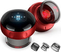 Cakoutanb 2 Pack Smart Cupping Therapy Massager, 7 in 1 Red Light Cupping Therapy Set with 2 Modes for Targeted Pain Relief, Muscle Soreness,Tighter Skin,Cupping Kit with 12 Levels Suction and Heat