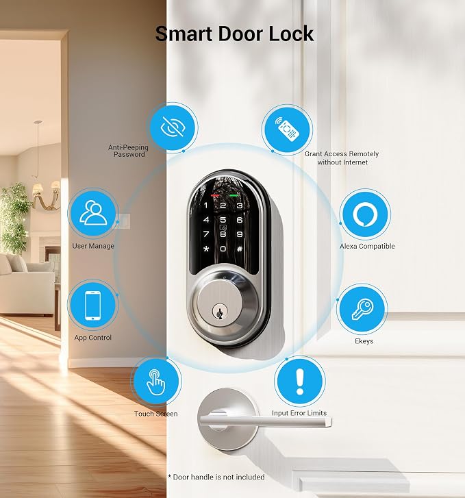 Veise RZ06 Smart Lock for Front Door - Image 4