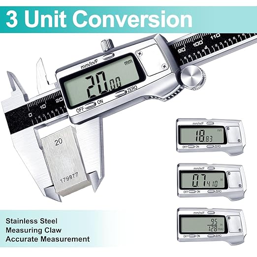 Kynup Digital Caliper, Caliper Measuring Tool, Micrometer Dial Vernier Caliper - Image 5