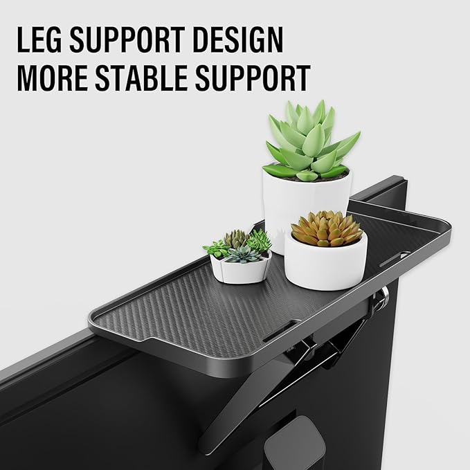 CABTE 2 Pcs TV Top Shelf- Adjustable Monitor Screen Shelf, TV Top Storage Bracket Computer Screen Shelf for Soundbar, Media Boxes, Game Console, Router and Home,11.8 x 4.9in
