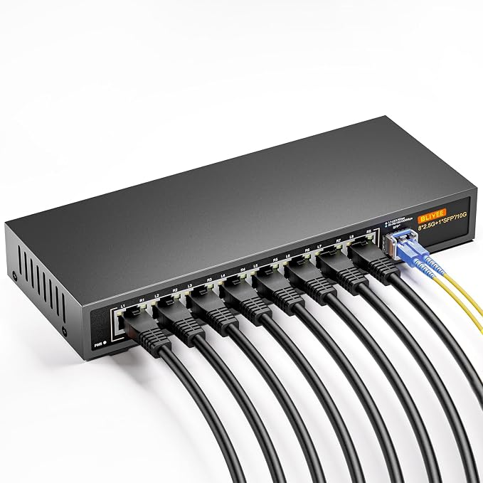 8-Port 2.5GB Ethernet Switch, Unmanaged 2.5G Gaming Network Switch | 8 x by Electronics%E2%80%BAComputersAccess