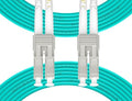 Fibergaga-200M(656ft) OM3 LC to LC Fiber Patch Cable, Multimode 50/125µm 10G/40G, OD-2.0mm Fiber Optic Cable Duplex Fiber Patch Cord LSZH