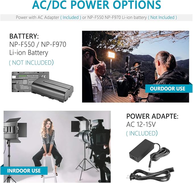Neewer Professional Metal Bi-Color LED Video Light - Image 4