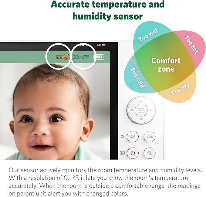 LeapFrog LF915-2HD Baby Monitor, 2 Cameras, 5” 720p Screen, 360° Pan-Tilt-Zoom - Image 16