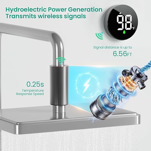 Longriver MX08 Shower Temperature Display, Shower Thermometer - Image 9