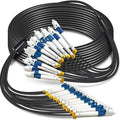 15 Meters 12 Core Industrial TPU LC to LC Outdoor Armored Fiber Optic Cable by YUTIANHOME