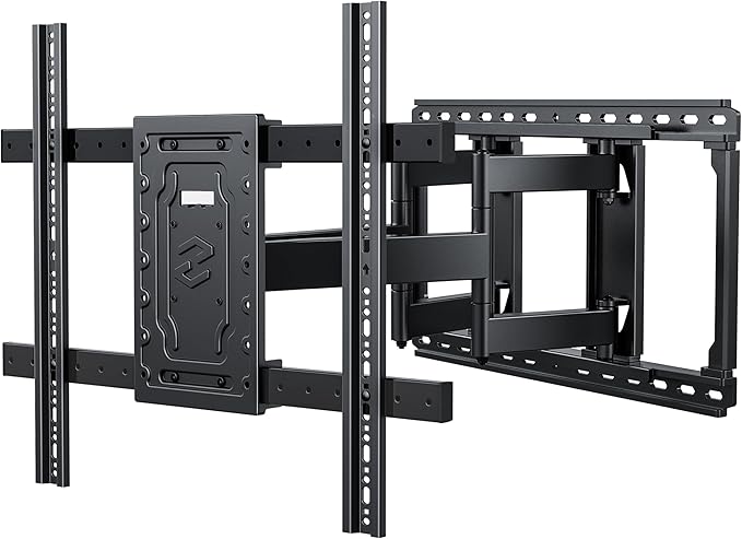 USX MOUNT Heavy Duty Full Motion TV Wall Mount for 60-100 Inch Large TVs, up to 220lbs, Swivel & Tilt, Preassembled TV Mount for 60" 65" 75" 80" 85" 90" 98" 100", Max VESA 800x600mm, Fits 12-24" Studs