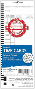 Pyramid Time Systems, Genuine and Authentic English and French Time Cards by Pyramid+Time+Systems