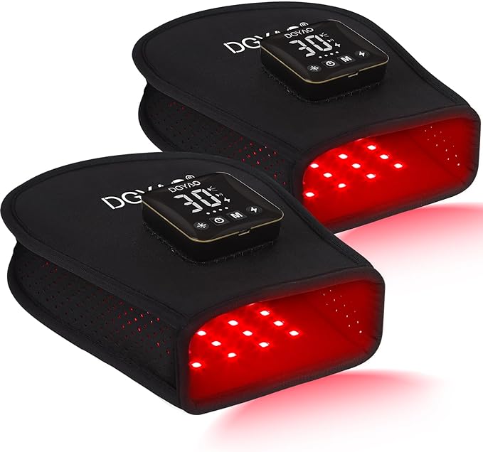 DGQY Cordless Infrared Red Light Gloves for Hand Comfort – 4000mAh Rechargeable Battery, Portable LED Light Mitten Pad Device for Hands, Fingers, Palms Home & Travel Use