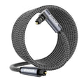 VANAUX 90 Degree Optical Cable, 16.5ft SPDIF Audio Optical Cable, 360 Degree by VANAUX