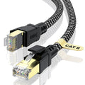 Cat 8 Ethernet Cable 3FT, High-Speed Braided Internet Cable Network Cord by CABNEER
