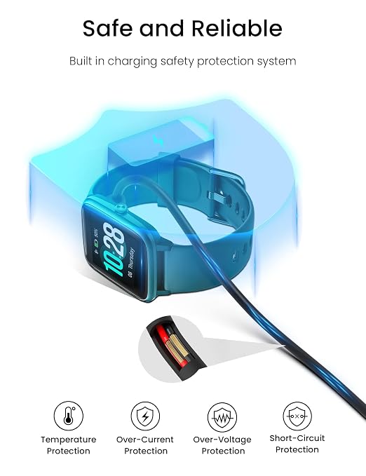 Sinoacc Smart Watch Charger for Skg Letsfit Cubitt Yamay Willful Fitpolo Tozo - Image 7