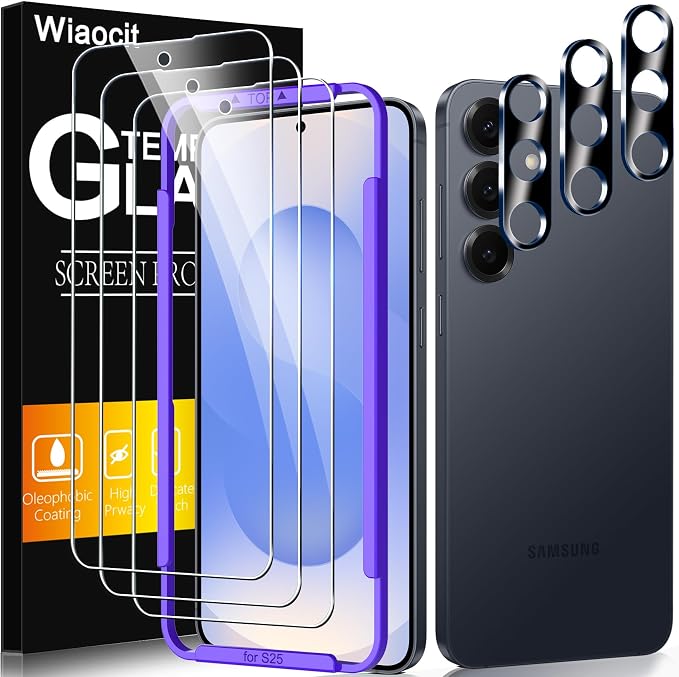 Wiaocit 3 Pack Tempered Glass Screen Protector by Wiaocit
