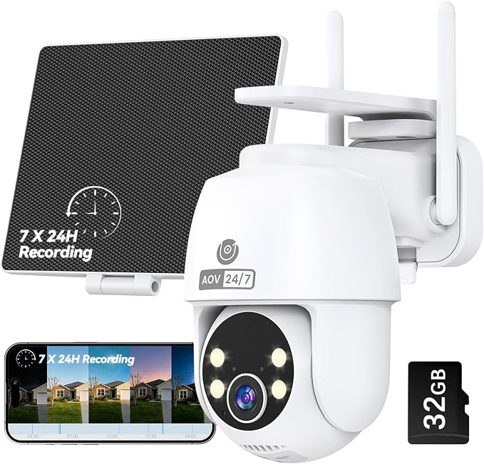 MUBVIEW 24/7 Continuous Recording Wireless Outdoor Security Camera, 2.4G WiFi by MUBVIEW