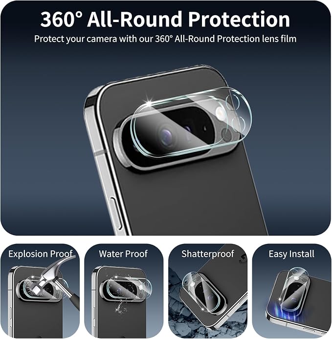 3+3+1-Pack, Privacy Screen Protector and Camera Lens Protector - Image 6