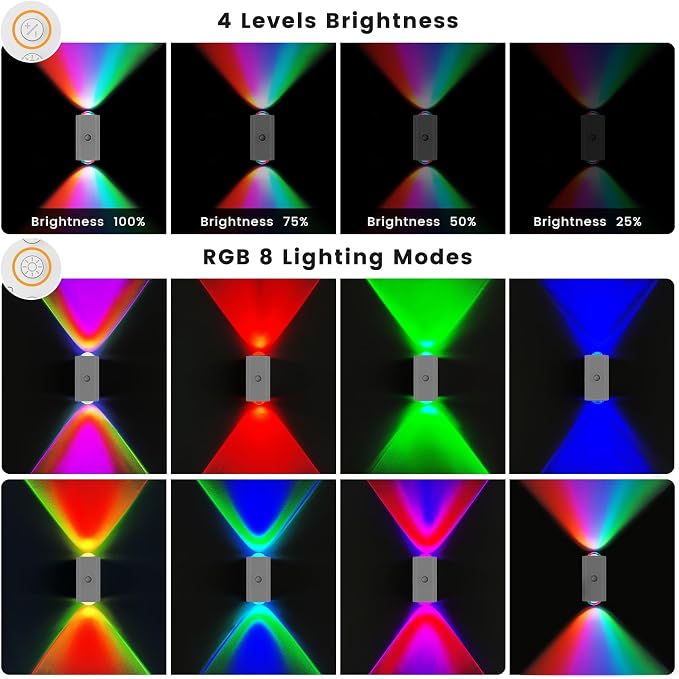easuntec Motion Sensor Rechargeable Night Light Color Changing, 8 Colors Sunset - Image 7