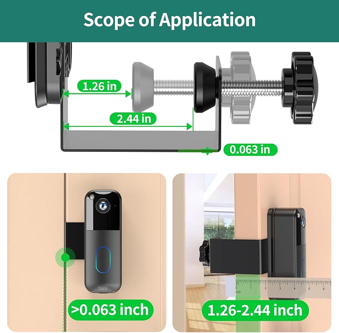 HomeMount Blink Doorbell Camera Mount No Drill - Image 2