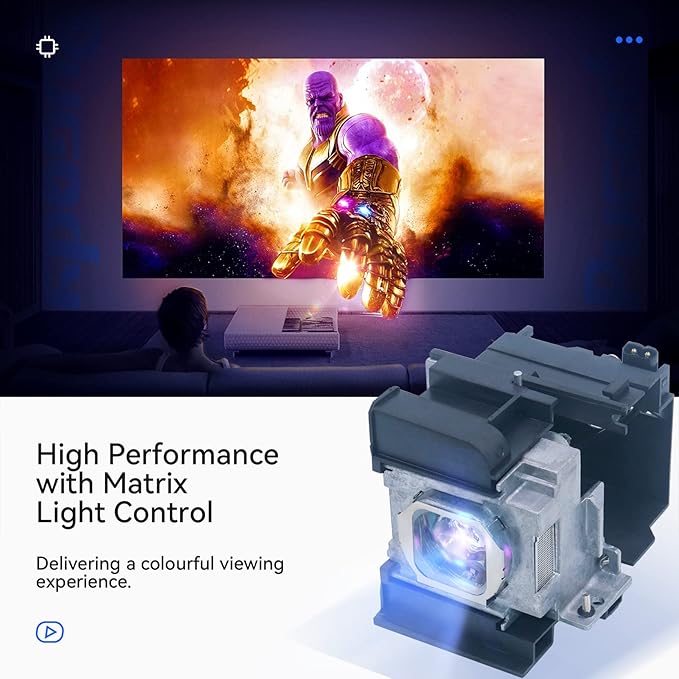 Pugody ET-LAA310 Premium Quality Replacement Projector Lamp Bulb with Housing for Panasonic PT-AE7000U PT-AT5000 PT-AE7000E PT-AE7000EA Projector