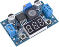 Seloky LM2596 Adjustable DC-DC Step-Down Buck Converter Module with LED Voltmeter Display, Voltage Regulator 4.0-40V Input to 1.25-37V Output Power Supply Module