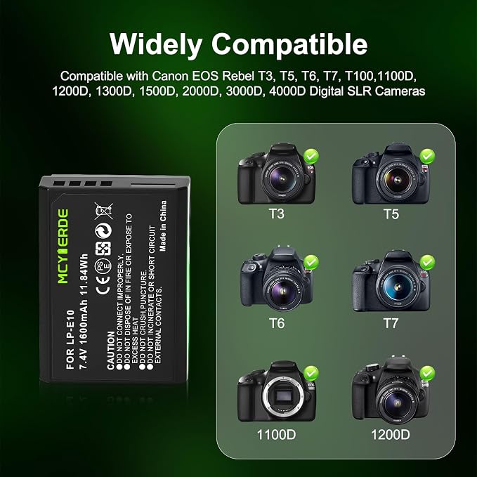 LP-E10 Replacement Battery Compatible - Image 2