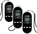 Vzmcov Portable Carbon Monoxide Detector Mini air Quality Monitor with Lanyard Alarm, CO Gas/Humidity Sensor/Indoor/Outdoor Thermometer, Battery Powered LED Screen