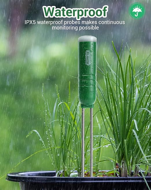 Dr.meter 4-in-1 Soil Moisture Meter, 300ft Wireless Soil Tester Sensor - Image 7
