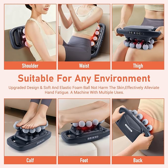 20 Head Massage Gun, Deep Tissue Percussion Back Massager with 3 Modes & 30 Intensities, Quiet Muscle Massage Pain Relief, Portable Percussion Massage Gun for Back, Neck, Shoulders, Legs, Waist, Body