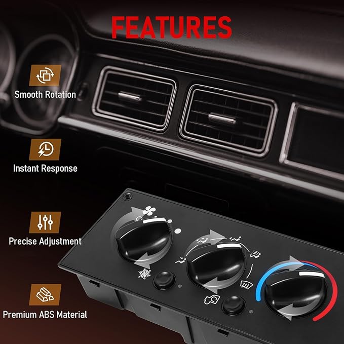 Front Climate Control Module 599-5511 Heavy Duty AC Control Panel Compatible with 2002-2006 Kenworth W900 T800 T600A C500 T300