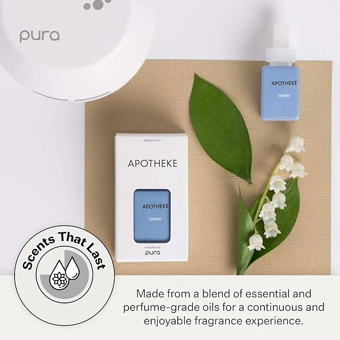 Pura Smart Home Plug-in Diffuser Refills by Apotheke, (Canvas) - Pura Fragrance Refills - Long-Lasting Aromatherapy Air Freshener Fragrance Products with Perfume-Grade Essential Oils