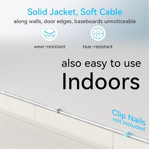 Cat6a Ethernet Cable Slim 100ft Outdoor & Indoor, 28AWG Pure Copper Cat6 - Image 3