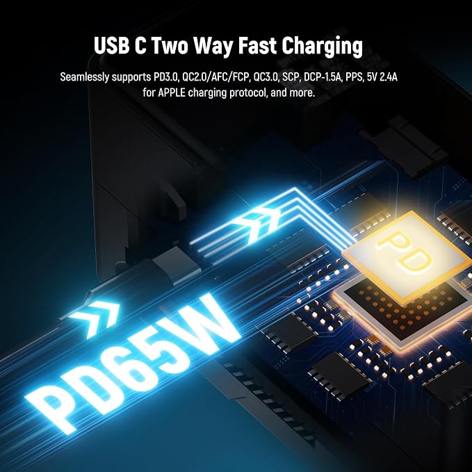 NEEWER Mini V Mount Battery, 6800mAh 99Wh V Lock Battery, PD65W Fast Charging/D - Image 4
