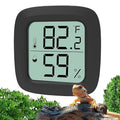 Black Reptile Thermometer and Hygrometer – LCD Digital Temp & Humidity Gauge by Oasirep