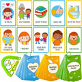 QUOKKA Autism Learning Materials - 94 Communication Cards for Kids - Visual Cards for Non-Verbal Communication, Pictured Speech Therapy, Emotion & Routine Flashcards, Water-Resistant, 3 Rings & Clip