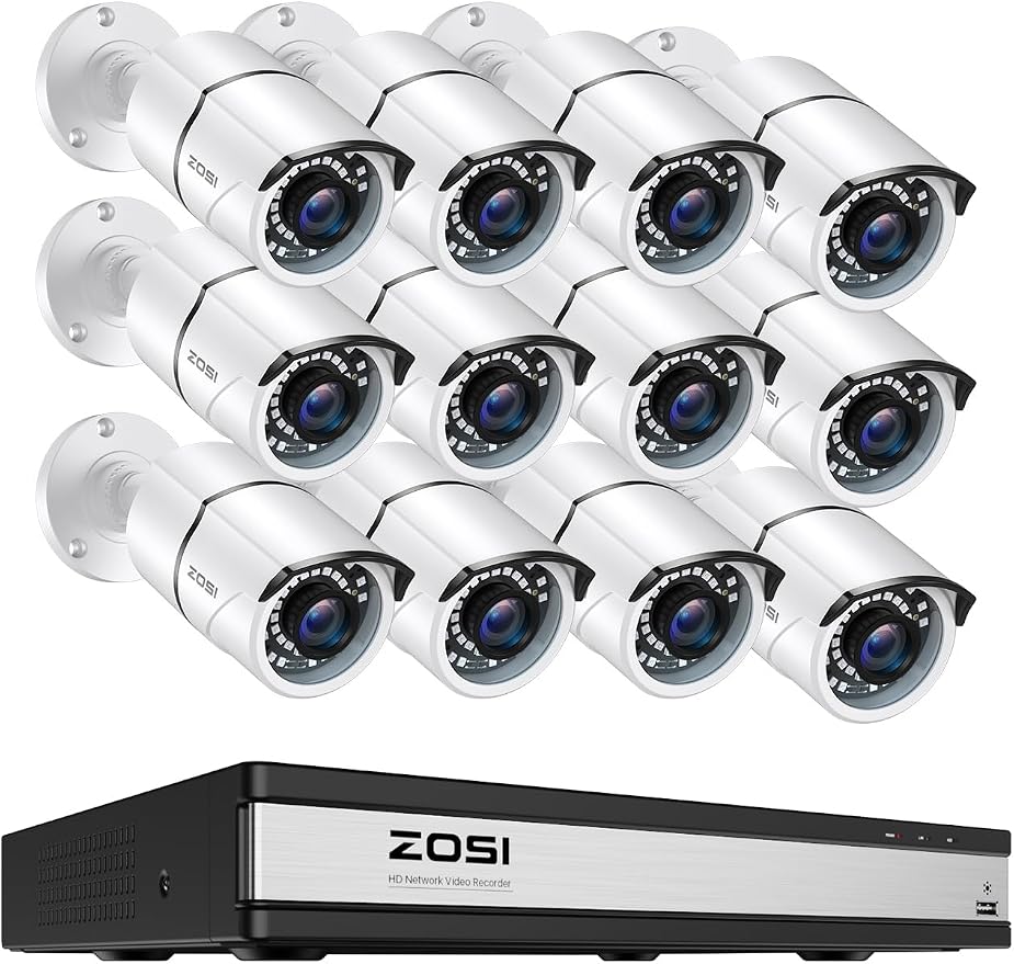 ZOSI H.265+ 1080p 16 Channel Home Security Camera System by ZOSI