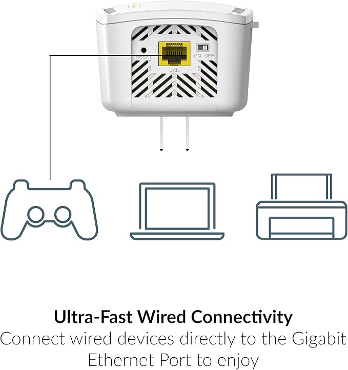 D-Link DAP-1955-US, WiFi Range Extender Mesh Gigabit AC1900 Dual Band Plug In - Image 2
