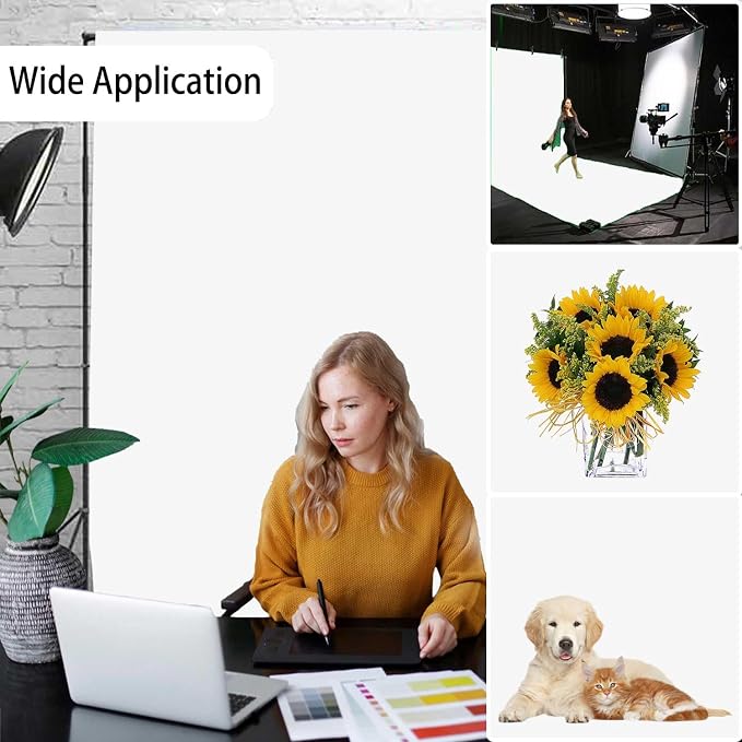 White Photography Backdrop for Photoshoot, Photo Backdrop Curtain, Perfect - Image 3