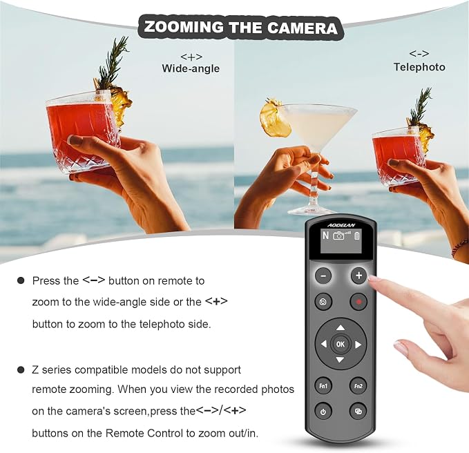 for Nikon Cameras Rechargeable Wireless Remote Control, Shutter Release - Image 4
