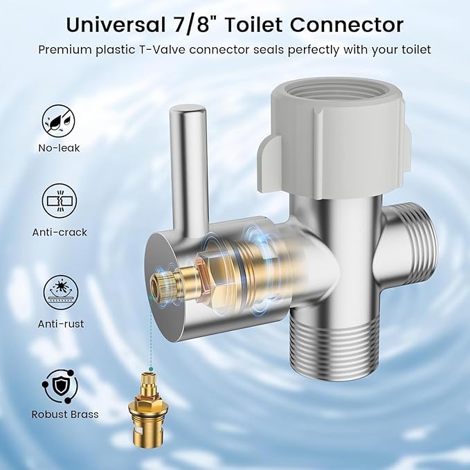 Handheld Bidet Sprayer for Toilet with Adjustable Water Pressure – Feminine Hygiene Shower, Baby Cloth Diaper Washer, Pet Bathing, Easy Installation with Bidet Hose