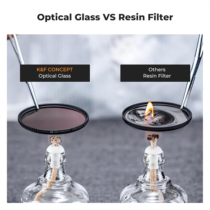 K&F Concept 58mm UV/CPL/ND Lens Filter Kit-18 Multi-Layer Coatings, UV Filter + - Image 3
