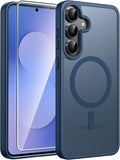 FNTCASE for Samsung Galaxy S25 FE Case: Magnetic Translucent Matte Military by FNTCASE