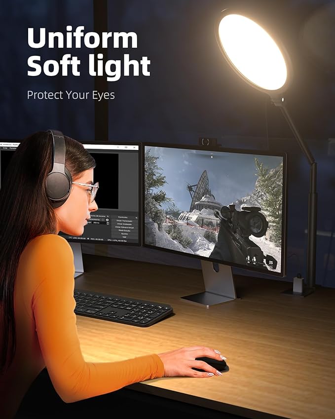 Weilisi 10.2" Desk Ring Light - Image 4