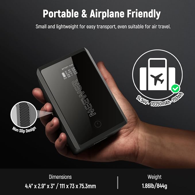 Neewer V Mount Battery PS150E Supports 100W PD USB C Fast Charging, 10350mAh - Image 7
